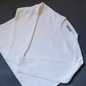 EVERLANE SOFT COTTON SQUARE CREW  |  BONE  |  S